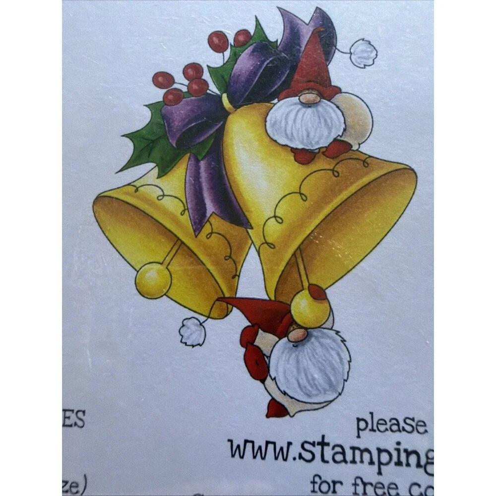 Stampingbella Rubber Stamp Set the GNOMES Jingle Gnomes Christmas stamping bella